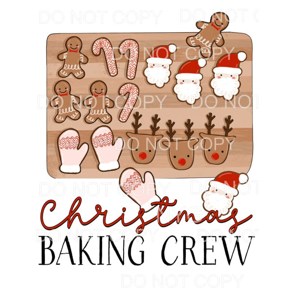 Christmas Baking Crew Holiday Cookies #1251 Sublimation 