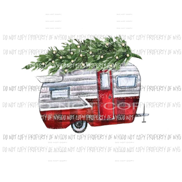 Christmas Camper # 2 Sublimation transfers Heat Transfer