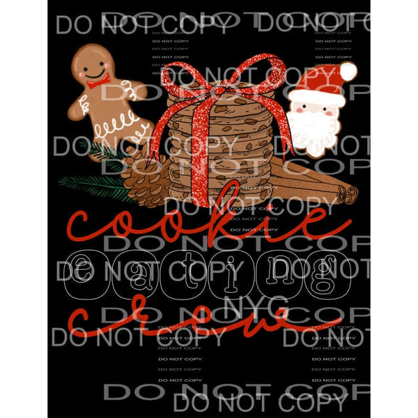 Christmas Eating Crew Cookies #1009 Sublimation transfers - 