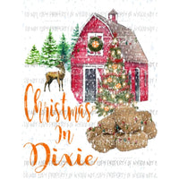 Christmas in Dixie - Tennessee Sublimation transfers Heat Transfer