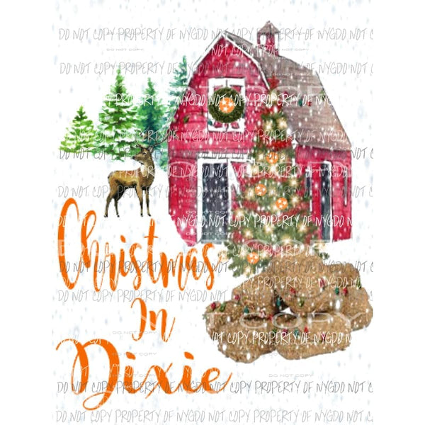 Christmas in Dixie - Tennessee Sublimation transfers Heat Transfer