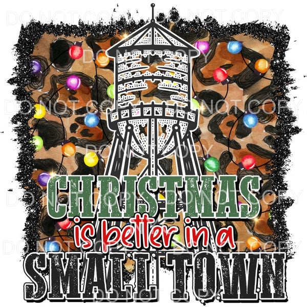 Christmas Is Better In A Small Town Water Tower Lights 