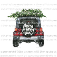 Christmas Jeep # 3 Sublimation transfers Heat Transfer