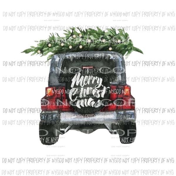 Christmas Jeep # 3 Sublimation transfers Heat Transfer