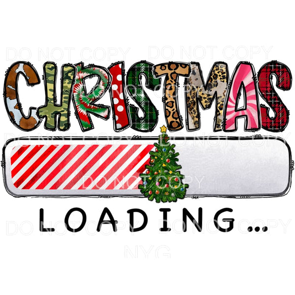 CHRISTMAS LOADING # 4036 Sublimation transfers - Heat 
