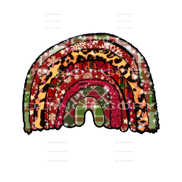 Christmas rainbow #7389 Sublimation transfers - Heat 
