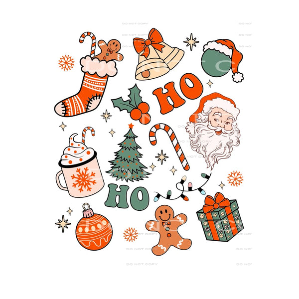 christmas retro # 2290 Sublimation transfers - Heat Transfer