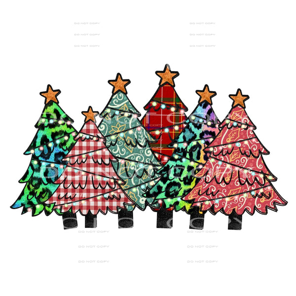 Christmas trees #7541 Sublimation transfers - Heat Transfer