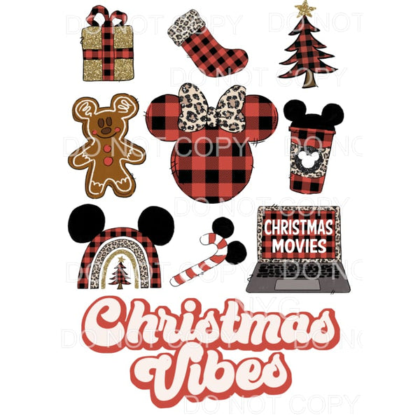 Christmas Vibes # 2504 Sublimation transfers - Heat Transfer