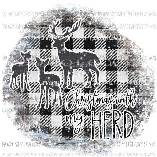 christmas with my herd Sublimation transfers Heat Transfer
