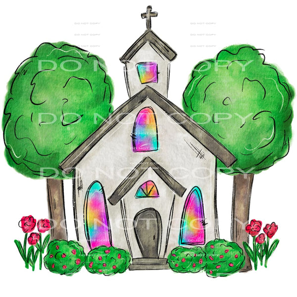 church #5020 Sublimation transfers - Heat Transfer