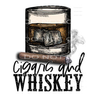 cigars and whiskey #4180 Sublimation transfers - Heat 