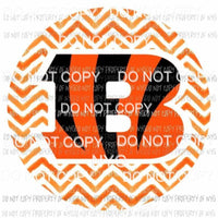 Cincinnati Bengals chevron circle Sublimation transfers Heat Transfer