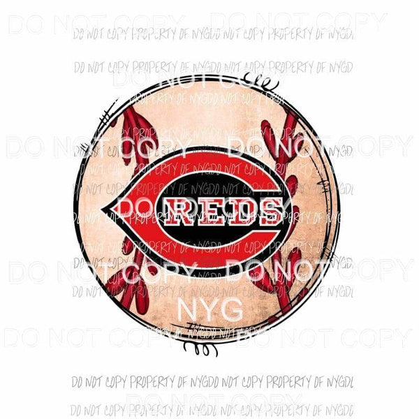 Cincinnati Reds Baseball # 1 Sublimation transfers Heat Transfer