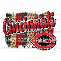 Cincinnati Reds Paint Pallet Sublimation transfers Heat Transfer