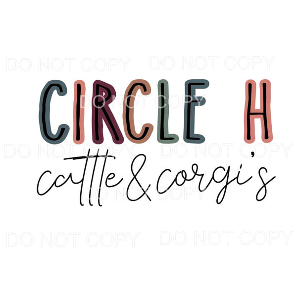 circle H # 485 Sublimation transfers - Heat Transfer