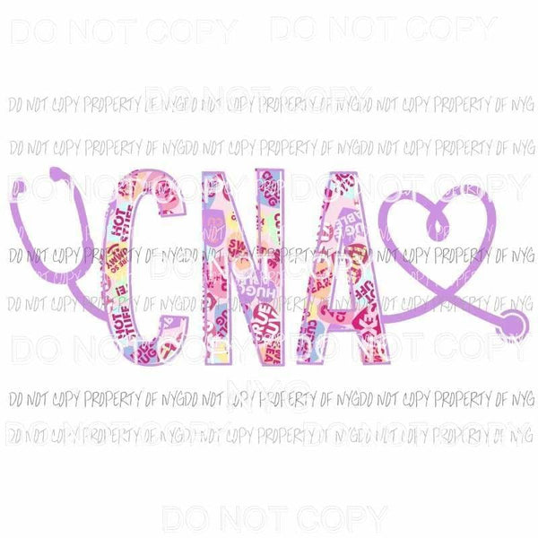 CNA valentine stethoscope heart Sublimation transfers Heat Transfer