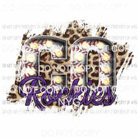 CO Rockies baseball marquee Colorado leopard Sublimation transfers Heat Transfer