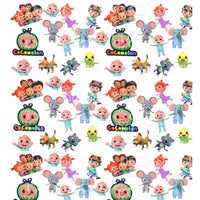 Cocomelon Sheet #3 Sublimation transfers - Heat Transfer