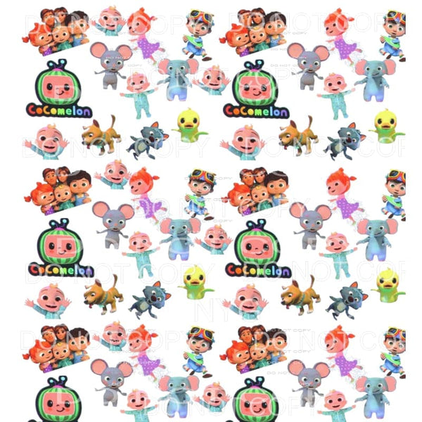 Cocomelon Sheet #3 Sublimation transfers - Heat Transfer