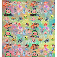 Cocomelon Sheet #4 Sublimation transfers - Heat Transfer