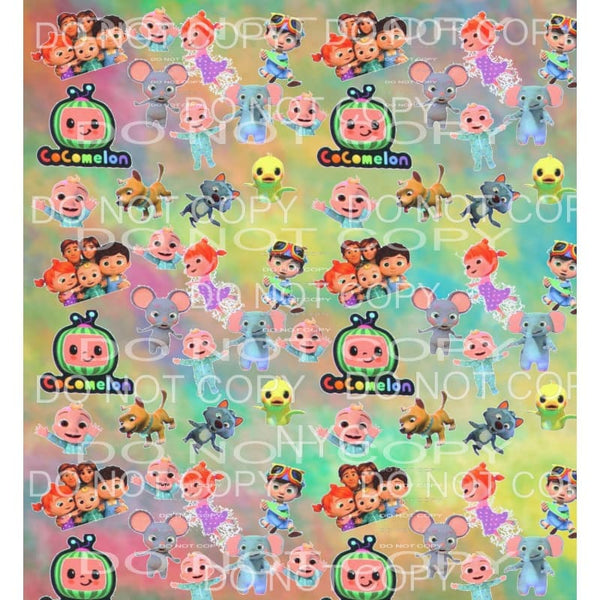 Cocomelon Sheet #4 Sublimation transfers - Heat Transfer