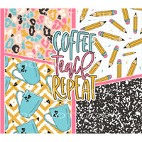 coffee teach repeat #7229 Sublimation transfers - Heat 