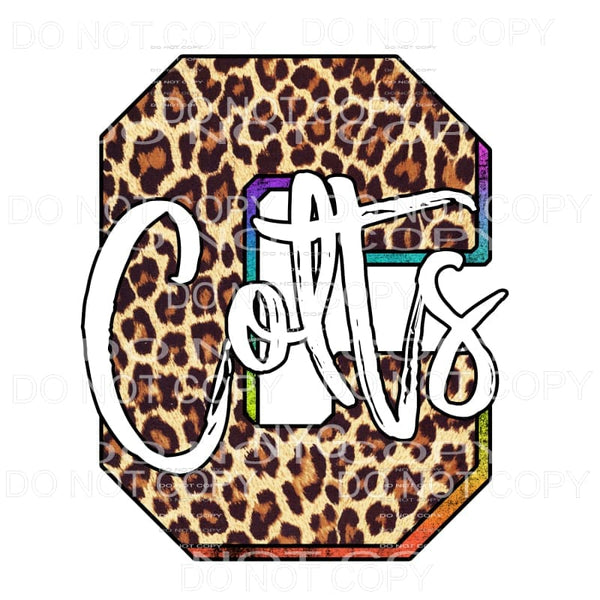 Colts Leopard Sublimation transfers - Heat Transfer