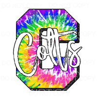 Colts Tie Dye Sublimation transfers - Heat Transfer