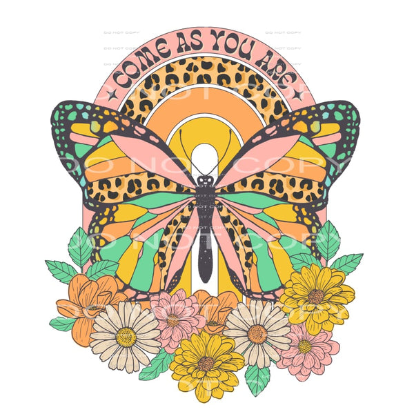 come as you are butterfly #6464 Sublimation transfers - Heat