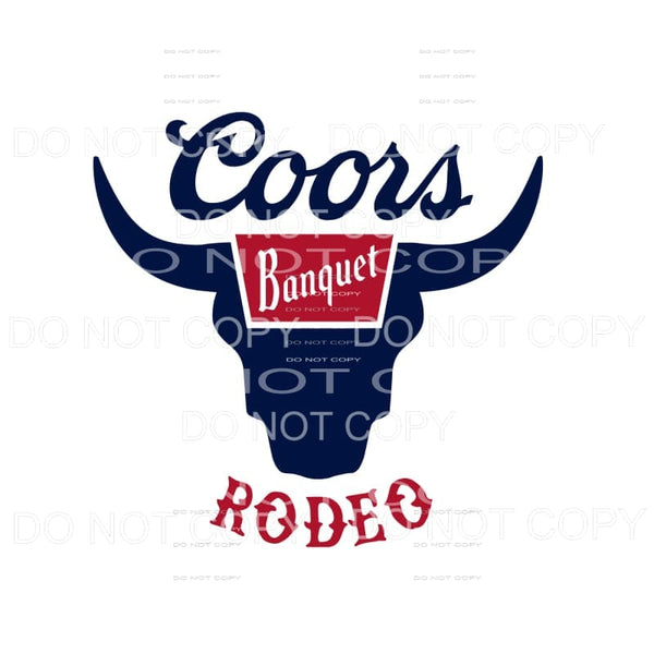 Coors Rodeo Banquet Logo #1 Sublimation transfers - Heat 