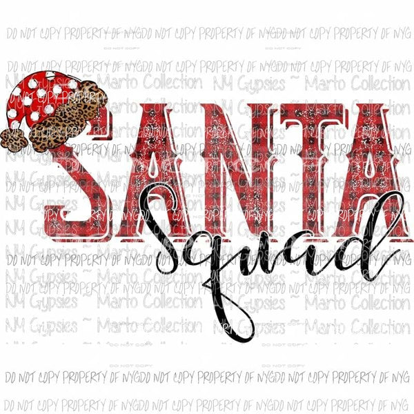 Copy of Santa Squad Sublimation transfers Heat Transfer