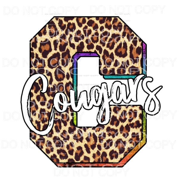 Cougars Leopard Sublimation transfers - Heat Transfer