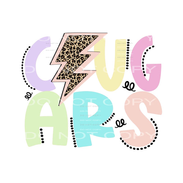 Cougars Pastel dots Sublimation transfers - Heat Transfer