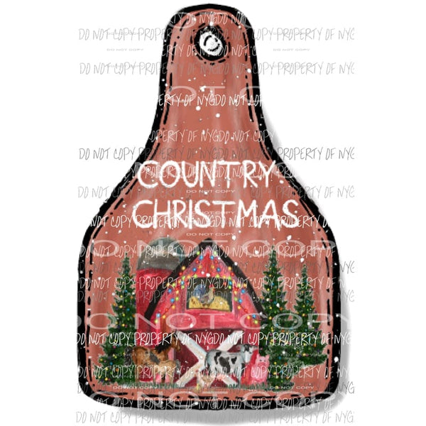 Country Christmas 1 Sublimation transfers Heat Transfer