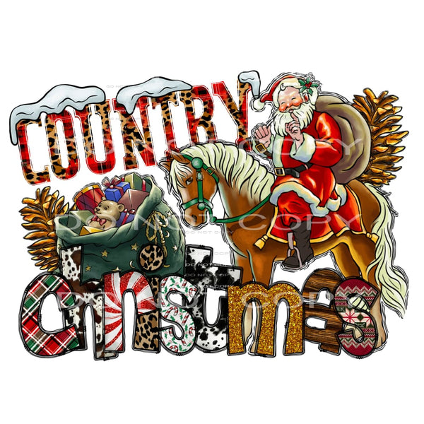 Country Christmas # 2128 Sublimation transfers - Heat 