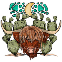 cow cactus #7749 Sublimation transfers - Heat Transfer