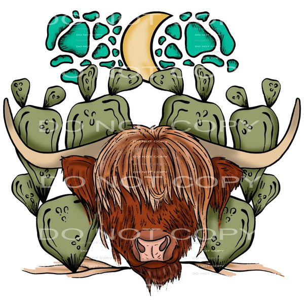 cow cactus #7749 Sublimation transfers - Heat Transfer