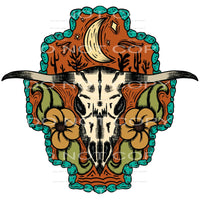 cow skull #6449 Sublimation transfers - Heat Transfer