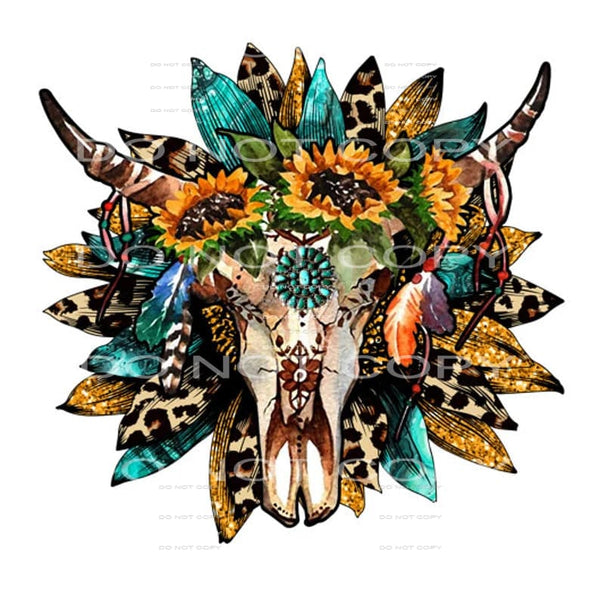 cow skull #6688 Sublimation transfers - Heat Transfer