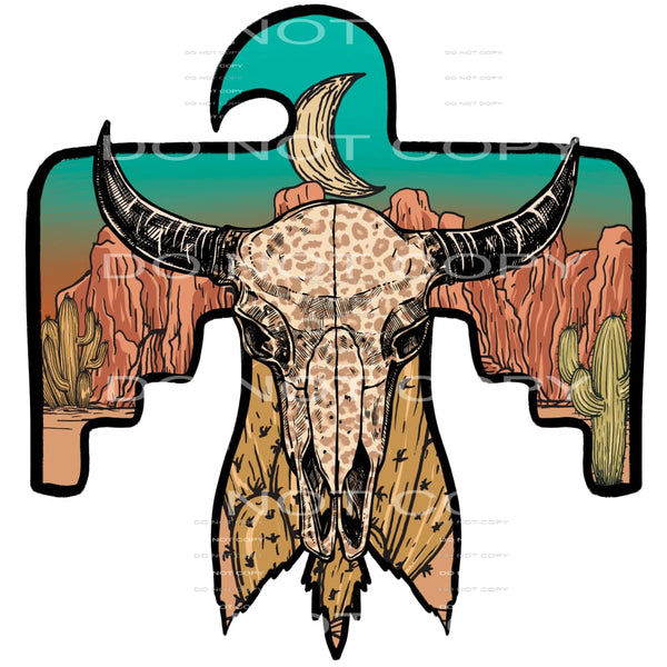 cow skull desert #7299 Sublimation transfers - Heat Transfer