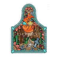 Cow Tag Western # 2074 Sublimation transfers - Heat Transfer