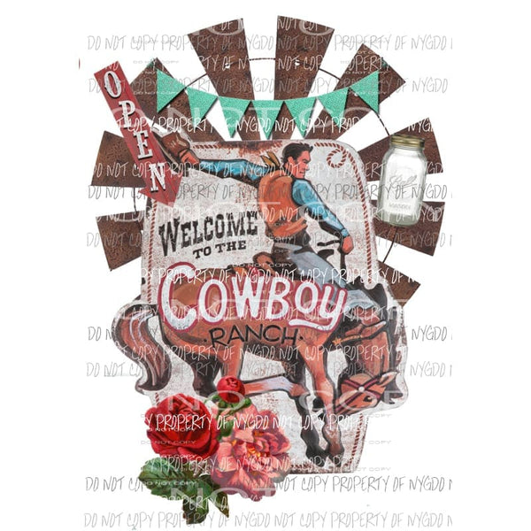 cowboy ranch Sublimation transfers Heat Transfer