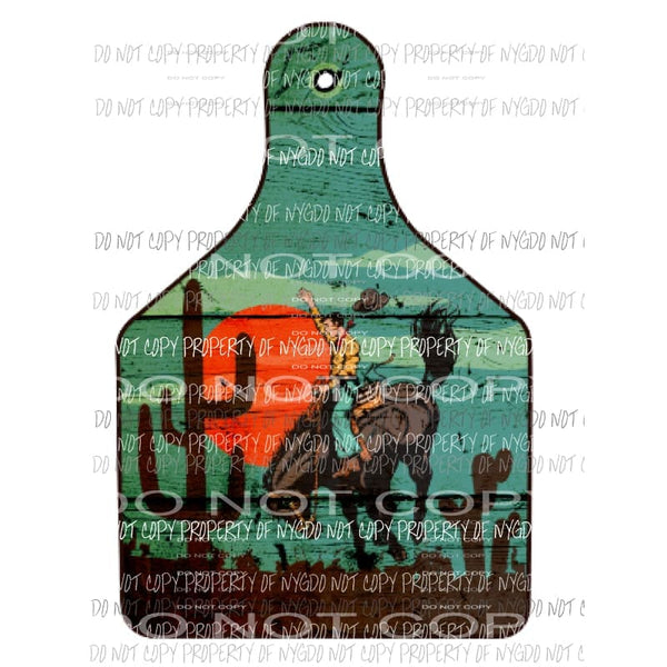 cowboy rodeo tag Sublimation transfers Heat Transfer