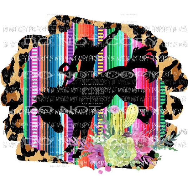 Cowboy serape leopard Sublimation transfers Heat Transfer