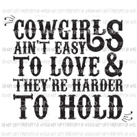 cowgirls Sublimation transfers Heat Transfer