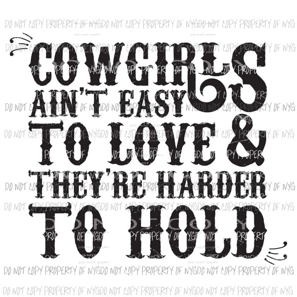cowgirls Sublimation transfers Heat Transfer
