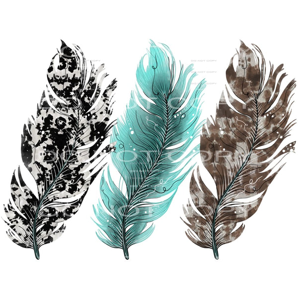 Cowhide Feathers # 8068 Sublimation transfers - Heat