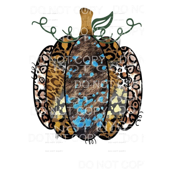 Cowhide Leopard Pumpkin # 1 Sublimation transfers - Heat 