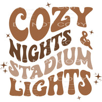 cozy nights and stadium lights #8571 Sublimation transfers -